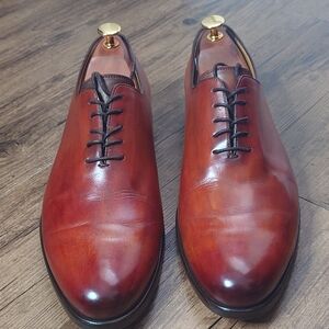 Paul Evans Wholecut Mens Dress Shoes 9.5 D Autumn Foliage Patina